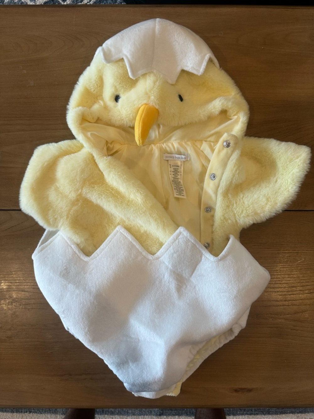 Pottery Barn Kids Baby Chick Chicken Egg Halloween Costume 6-12 Months Plush